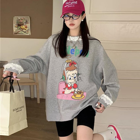 【tops】プリントスウェット　Ｗ10546