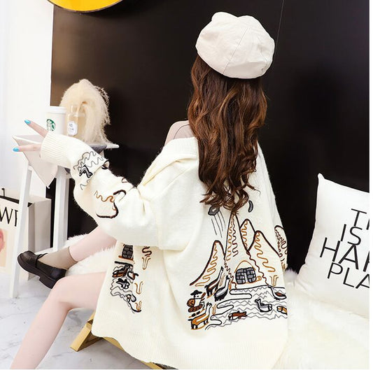 【outer】好感度UPスウィートカーディガン3色合わせやすい