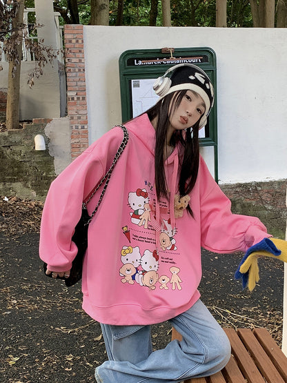 【Tops】春秋キャラクターフーディー　　Ｗ13994