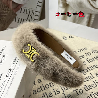 【雑貨】ふわふわヘアクリップアクセサリー    W14548
