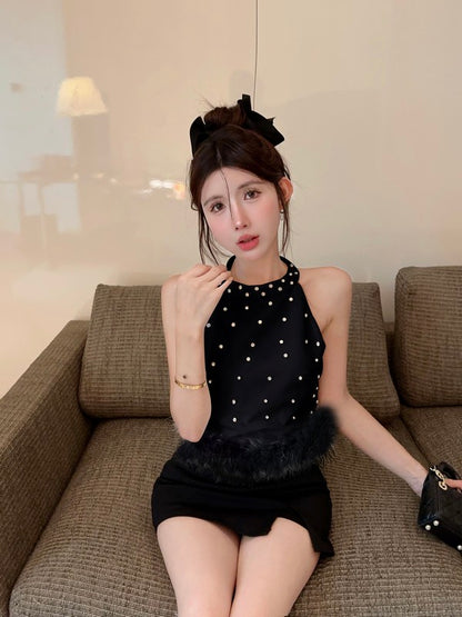 【Tops】ダイヤモンドタンクトップ　Ｗ13565