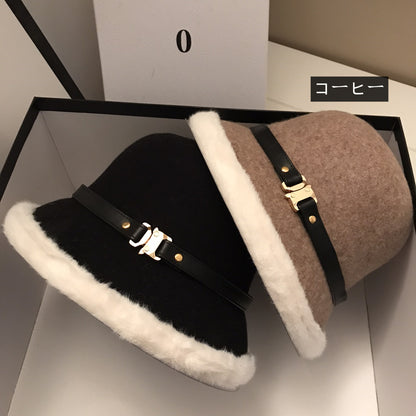 【雑貨】小顔効果ラムウール帽子 　Ｗ14561