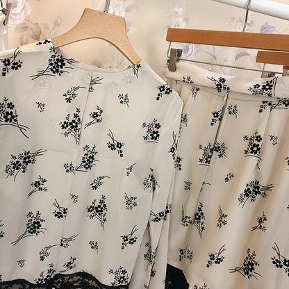 【Set】セットアップ　シャツ + スカート T01259