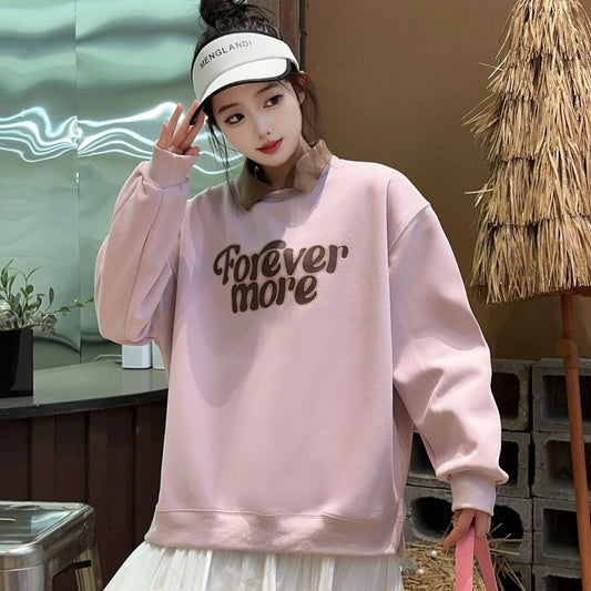 【tops】POLOネックプリントスウェット K0115