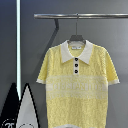 【Tops】POLOネックTシャツ T01443