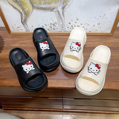 【Shoes】キャラクター美脚厚底スリッパ T01592
