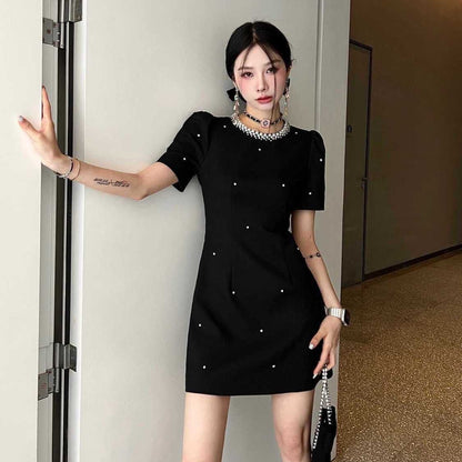 【Dress】クルーネックドレス T01452