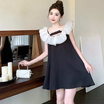 【Dress】バックレス ベビードールワンピース T01856