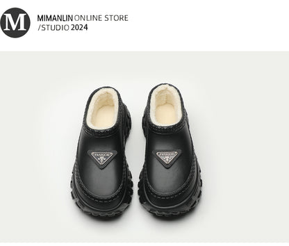 【Shoes】厚手スリッパ3色 　W14569