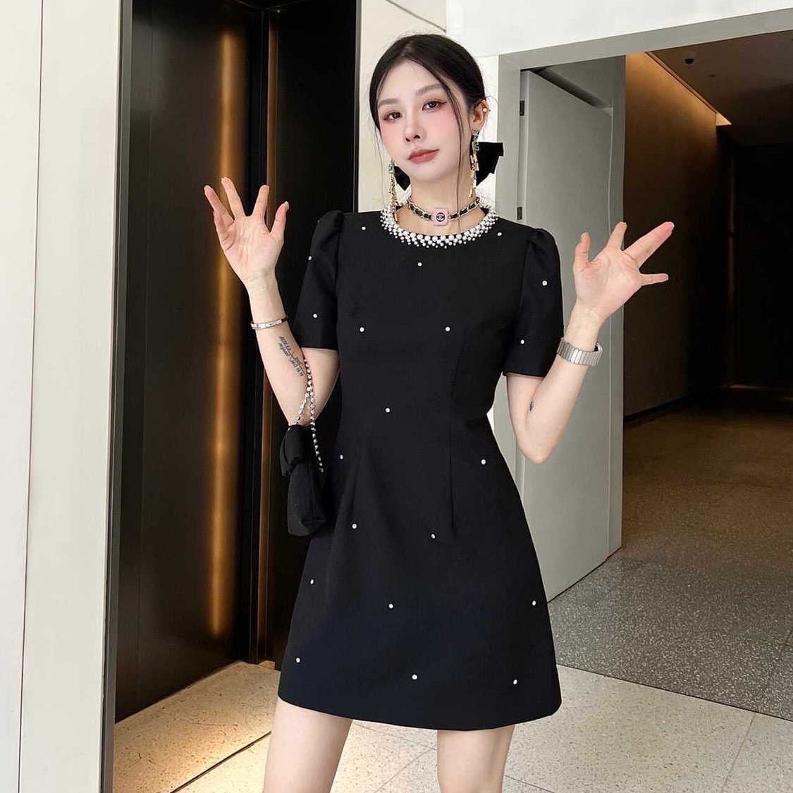 【Dress】クルーネックドレス T01452