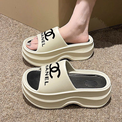 【Shoes】美脚厚底スリッパサンダル T01526