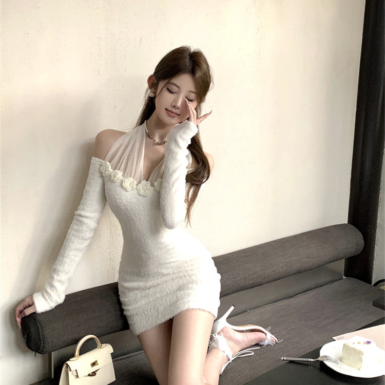 【Dress】ホルターネックワンピース 　Ｗ14669