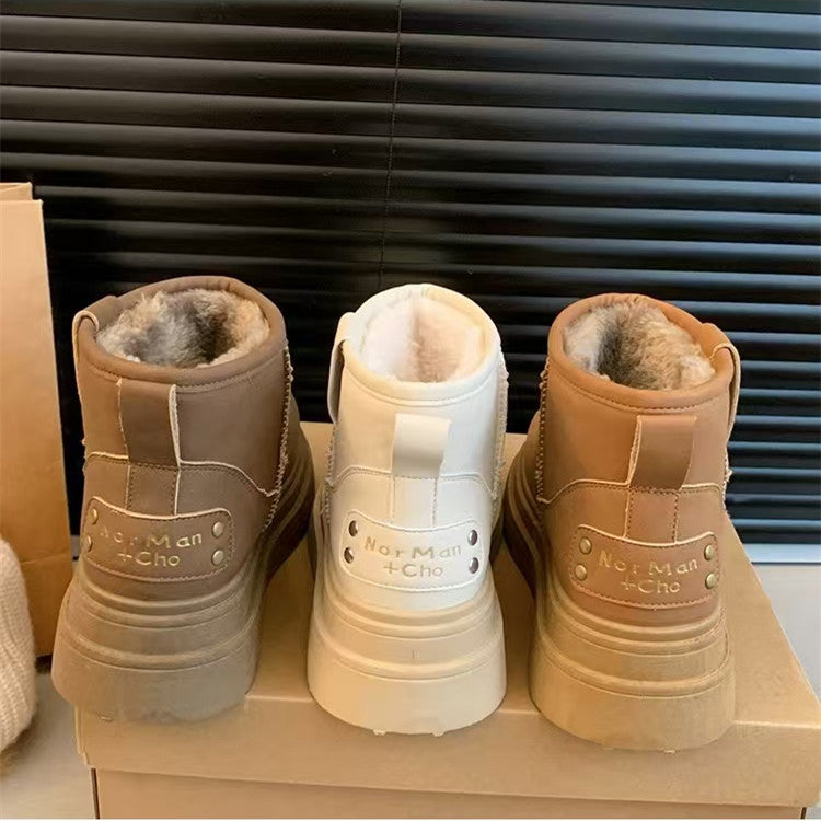 【Shoes】厚手ショートブーツ 　Ｗ14683