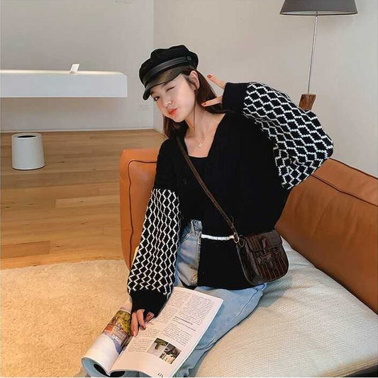 【outer】秋新作合わせやすいカジュアル大好評カーディガン2色