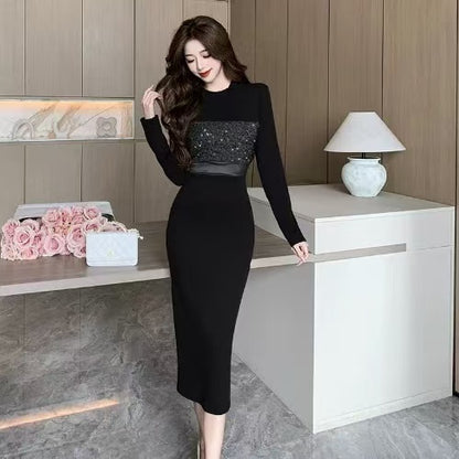 【Dress】チュール切り替えワンピース    W14450