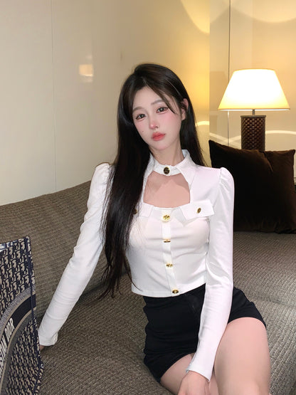 【Tops】セクシーシャツ　Ｗ14119