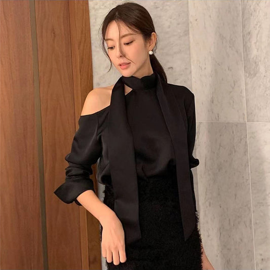 【Tops】ワンショルダーシャツ　Ｗ13413