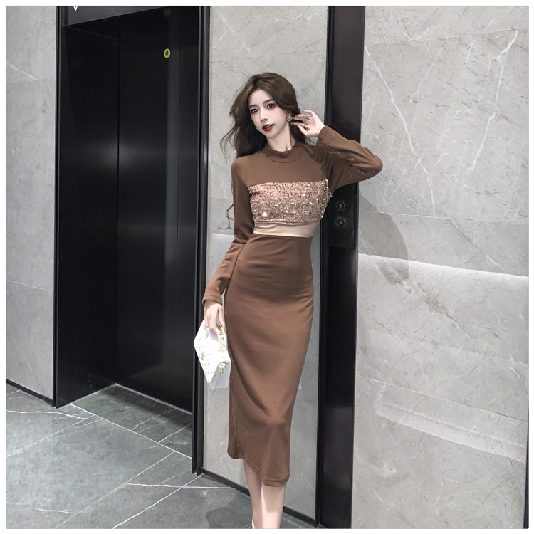 【Dress】チュール切り替えワンピース    W14450