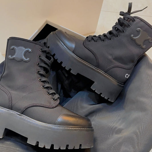 【Shoes】気質エンジニアブーツ　W14680