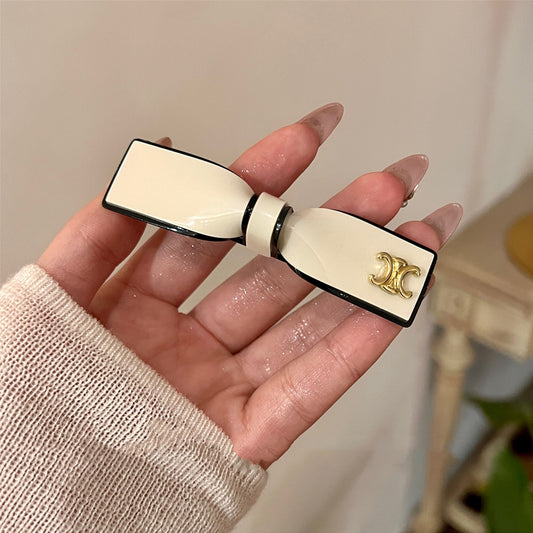 【雑貨】リボンヘアピン　Ｗ12025