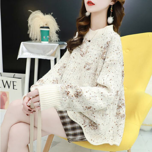 【tops】ファッションend清新！セーター3色付き合わせやすい