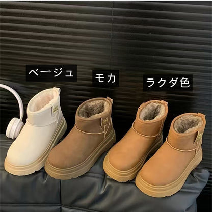 【Shoes】厚手ショートブーツ 　Ｗ14683