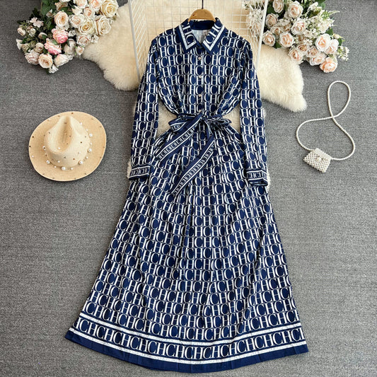 【Dress】春秋シャツワンピース　W14106