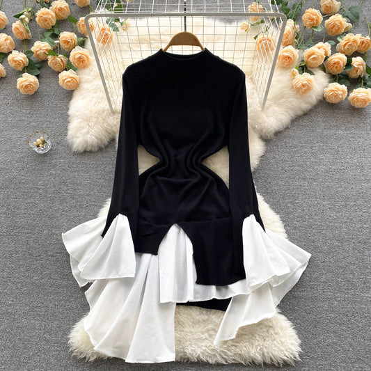 【Dress】レース切替ワンピース　Ｗ14100
