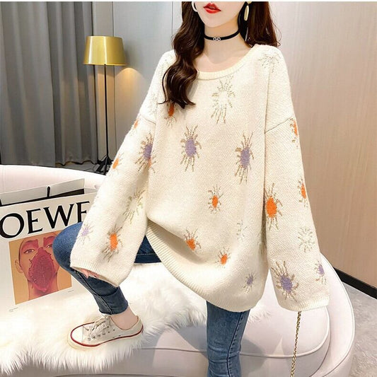 【tops】定番シンプルスウィートセーターフード付き合わせやすい3色