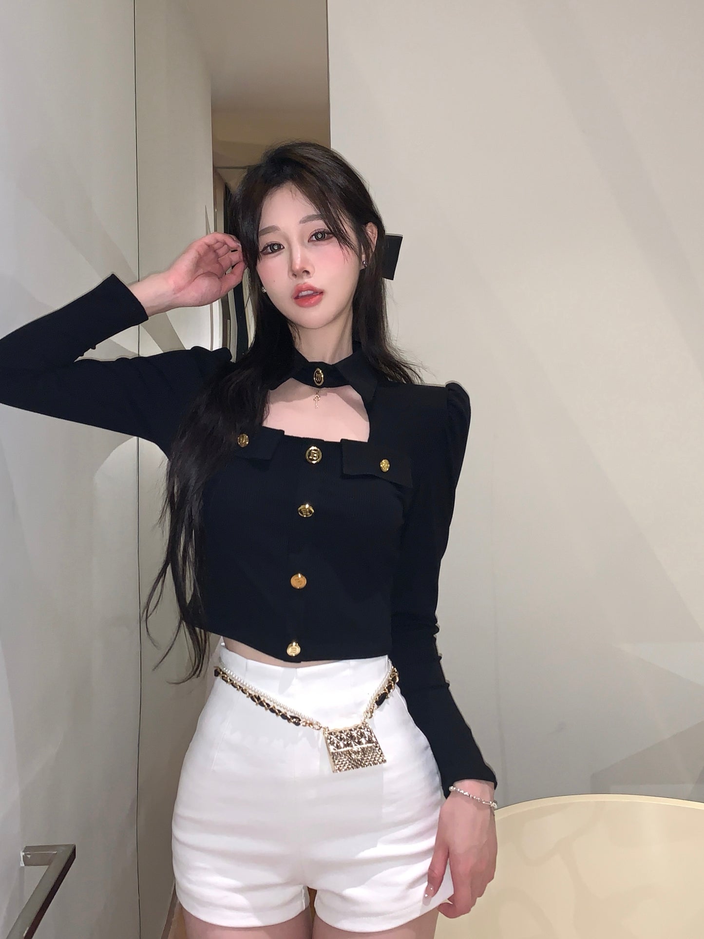 【Tops】セクシーシャツ　Ｗ14119