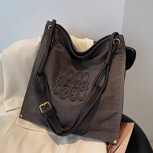 【雑貨】大容量ショルダーバッグ　W12578