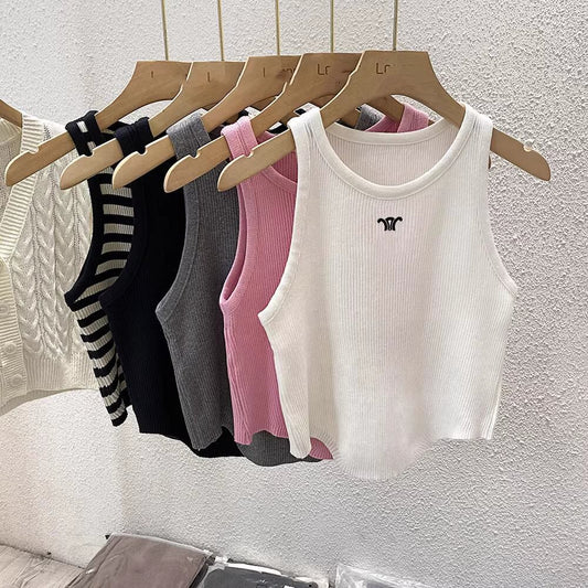 【tops】ノースリーブニットトップス　M21880