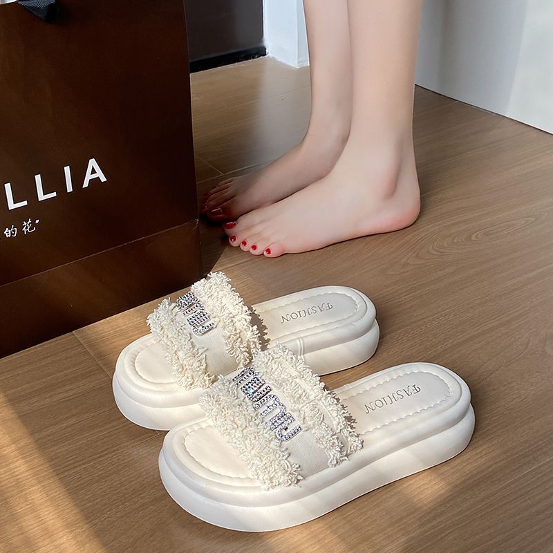 【Shoes】夏美脚厚底スリッパ  T01642