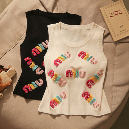 【Tops】2色展開タンクトップ T01420