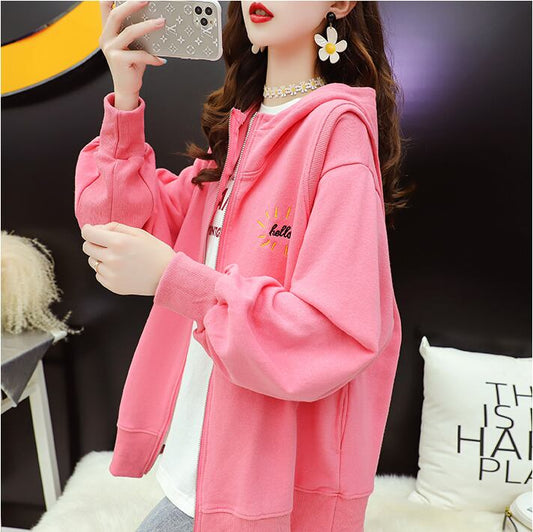 【outer】清新気質アップカジュアルフードゆったり3色合わせやすい