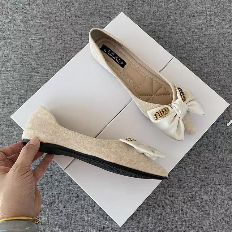 【Shoes】フェミニン春秋フラットシューズ T01426