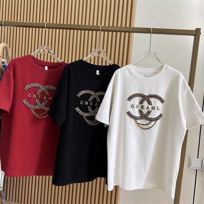 【Tops】3色展開カジュアルＴシャツ    W12402