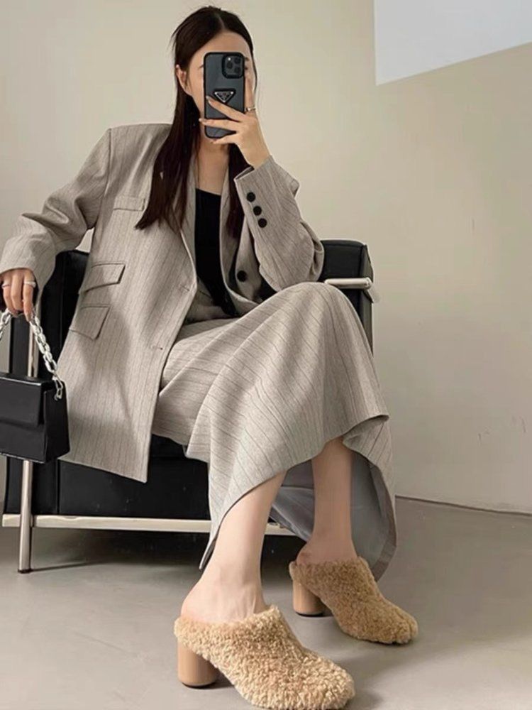 【Shoes】ハイヒールファースリッパ　Z8339