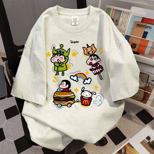 【Tops】4色選択可キャラクターＴシャツ     W12415