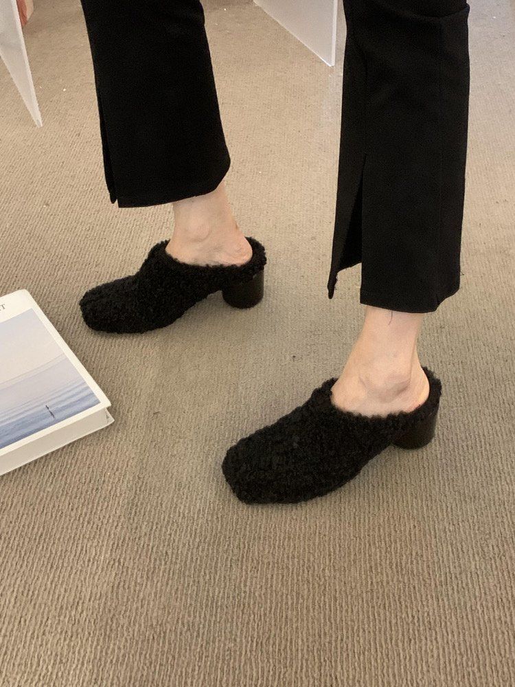 【Shoes】ハイヒールファースリッパ　Z8339