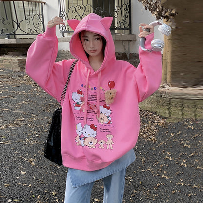 【Tops】春秋キャラクターフーディー　　Ｗ13994