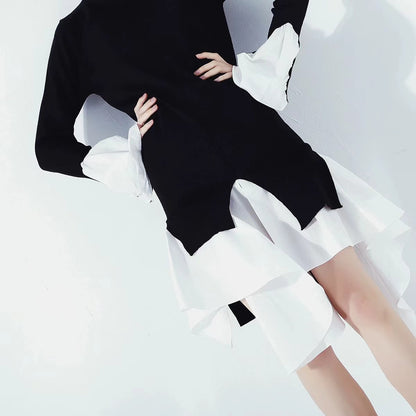 【Dress】レース切替ワンピース　Ｗ14100