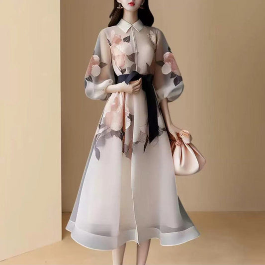 【Dress】プリントワンピース　W11183