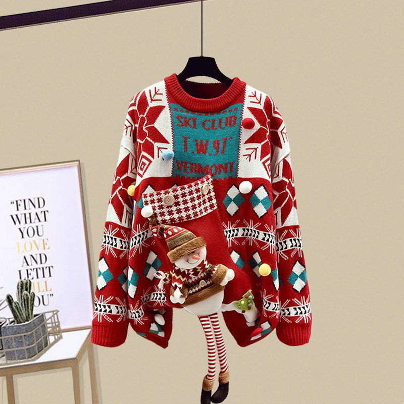 【Tops】クリスマスニットセーター　Ｗ14623