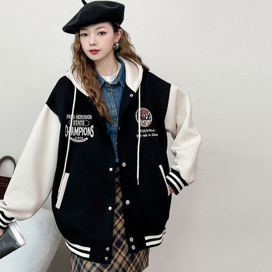 【outer】切り替え刺繍スタジャンジャケットG19815