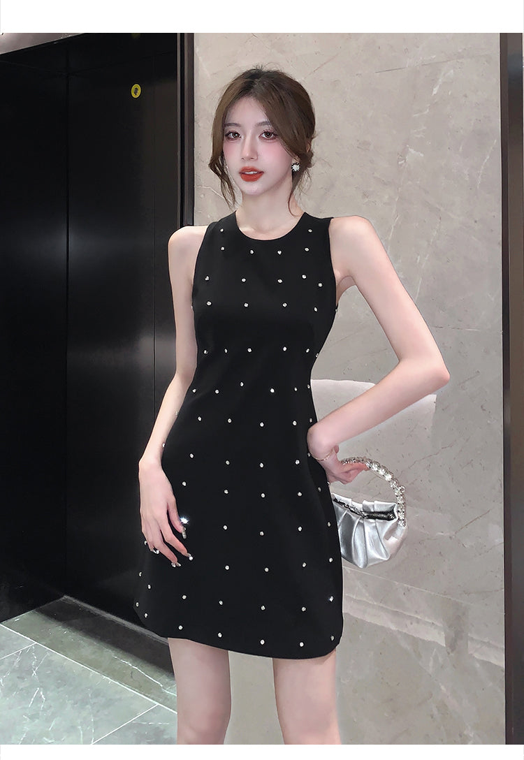 【Dress】back透かし彫りワンピース　Ｗ12057