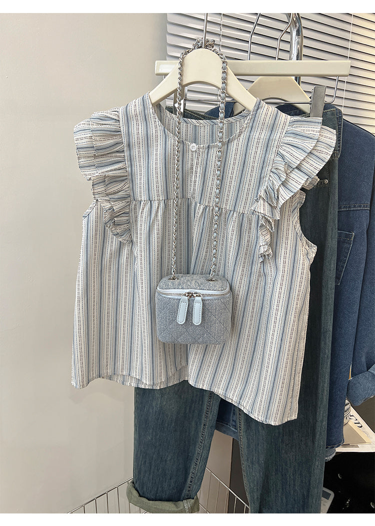 【Tops】フリルシャツ　Ｗ11961