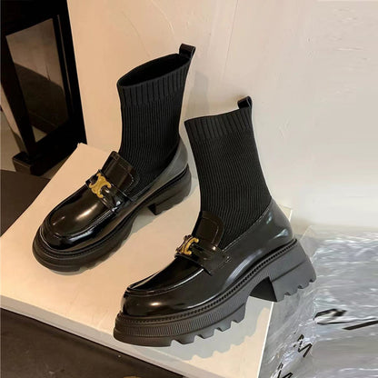【Shoes】切り替えデザインフラットシューズ    W14200
