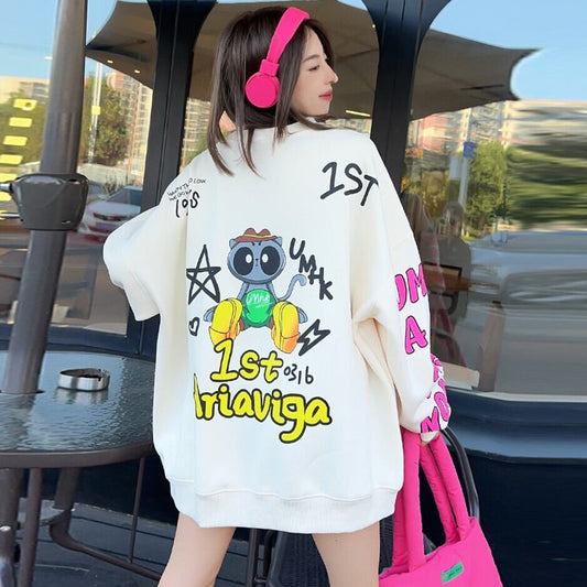 【tops】プリントスウェット　M21444