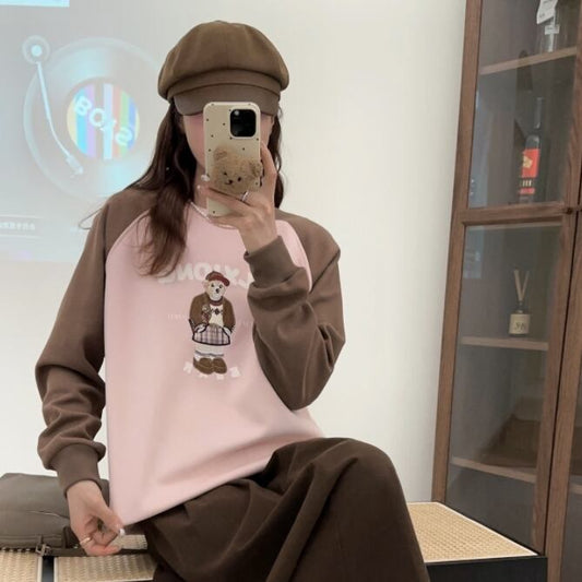 【tops】ラグランスリーブ可愛いスウェット　Z6691